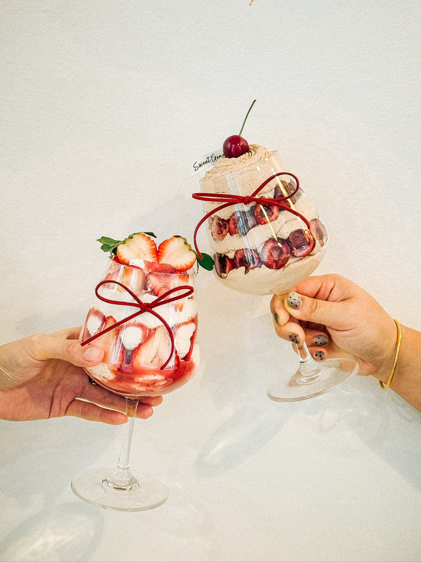New Year Goblet Cake ( one glass)