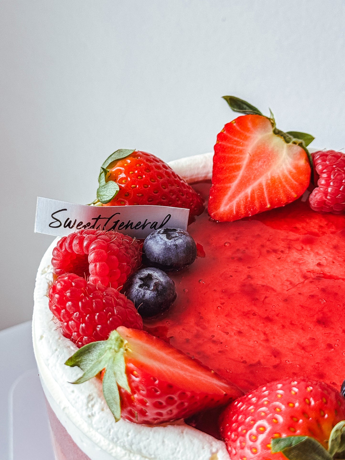 Red Velvet Strawberry Cake