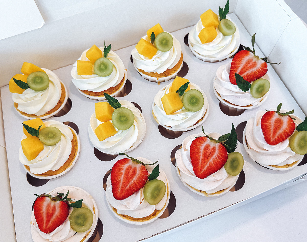 Whipping Cream Cupcakes ( one dozen)